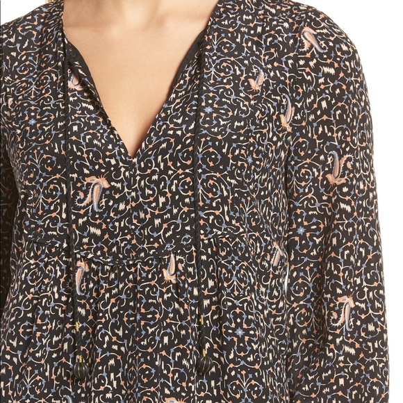 NEW Madewell Fiesta Paisley Silk Drop Waist Dress - Picture 5 of 8